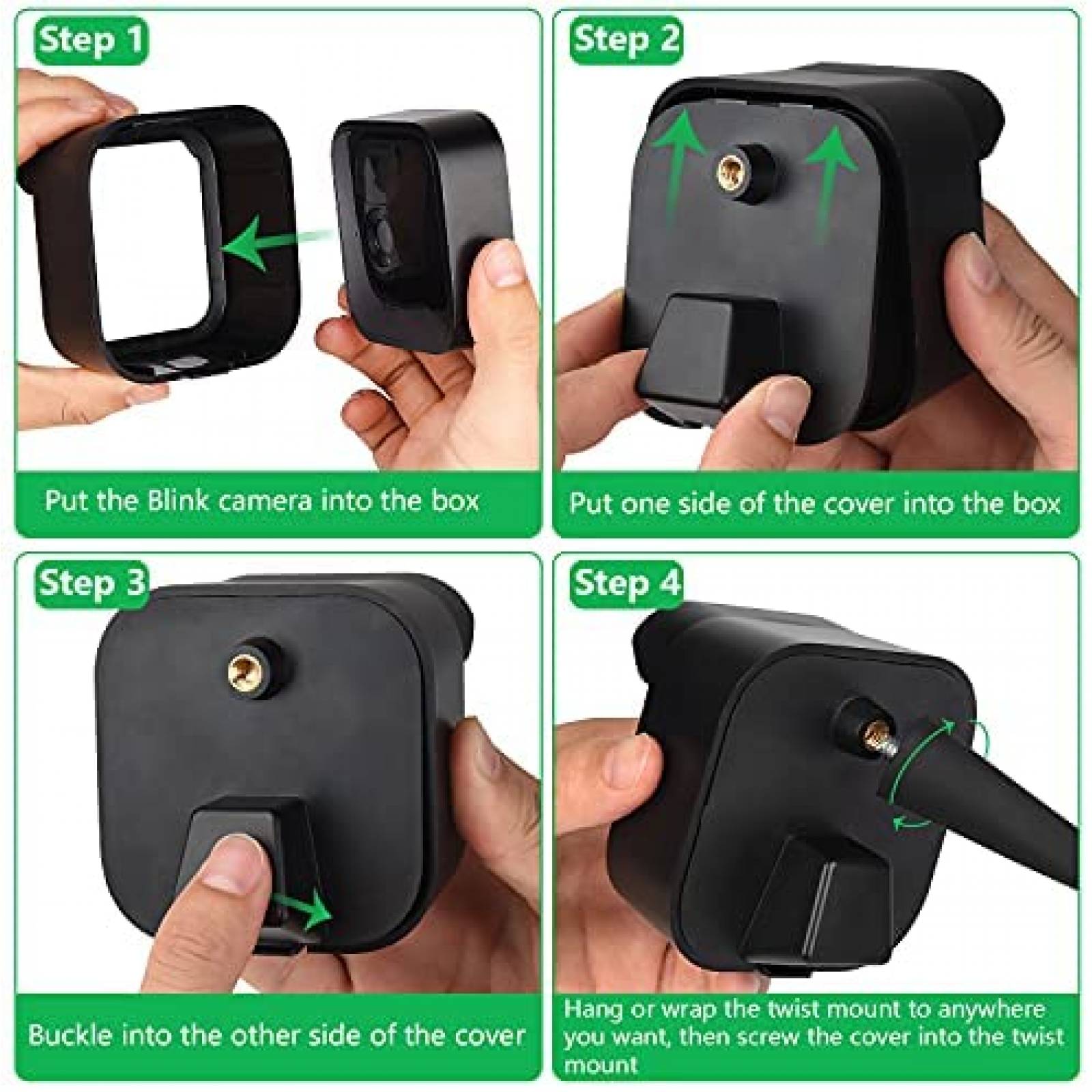 Carcasa para camaras de seguridad ALERTCAM 2 pzs flexible