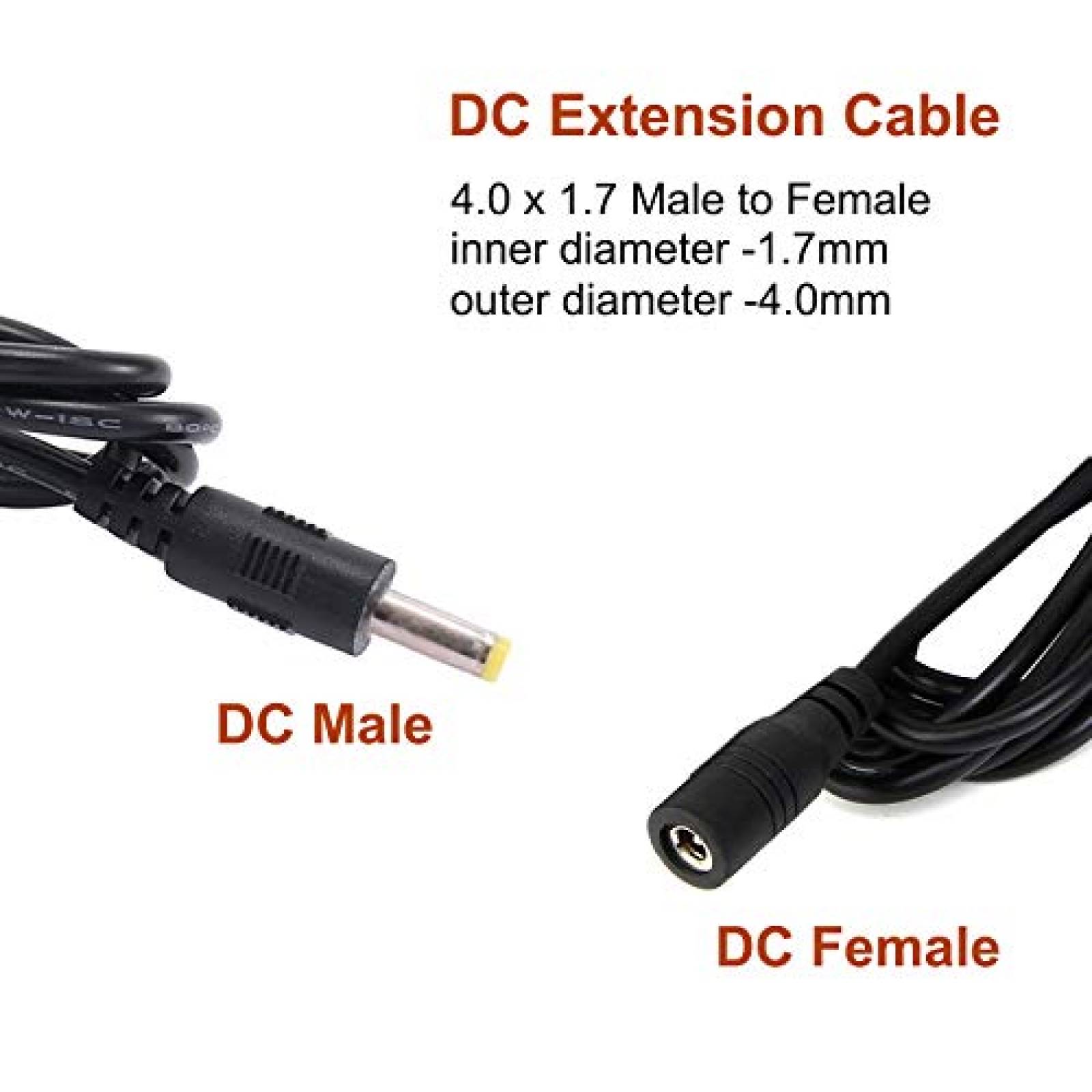 Cable LeTaoXing 4.0mm x 1.7mm de 10 Pies para PSP -Negro