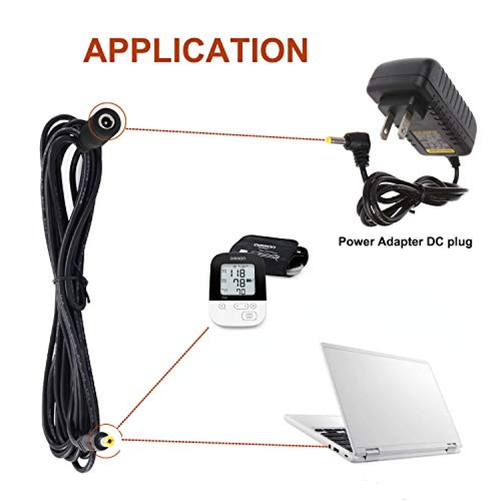 Cable LeTaoXing 4.0mm x 1.7mm de 10 Pies para PSP -Negro