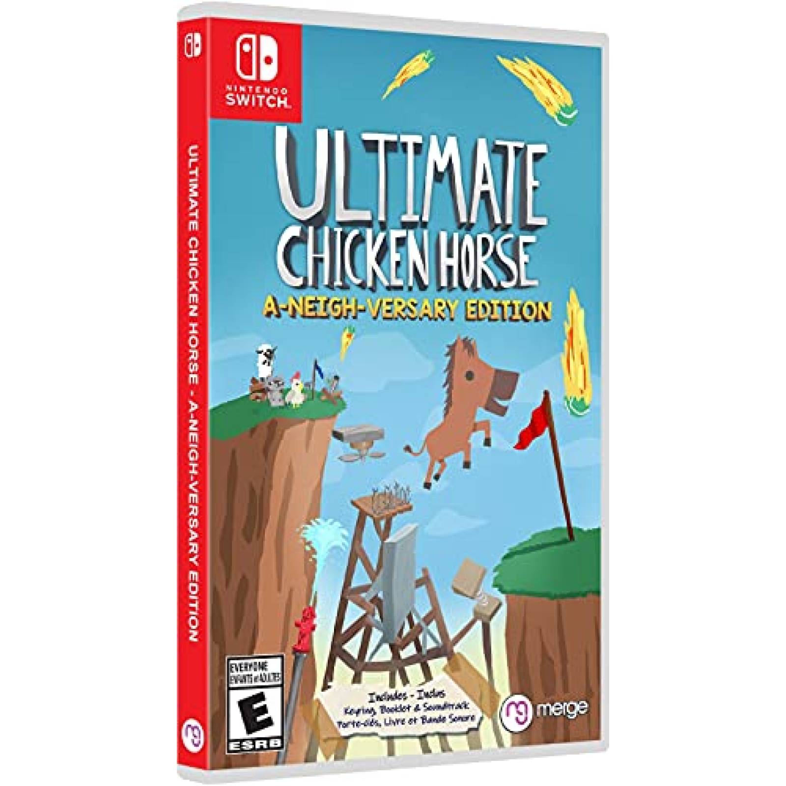 Videojuego Merge Ultimate Chicken Horse para Switch -Azul