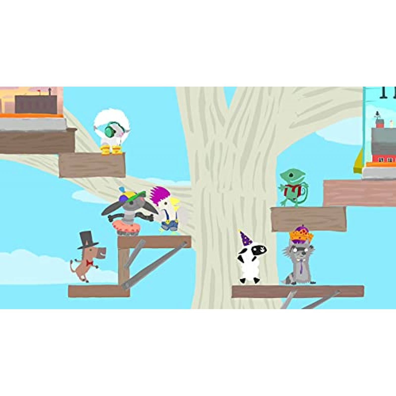 Videojuego Merge Ultimate Chicken Horse para Switch -Azul