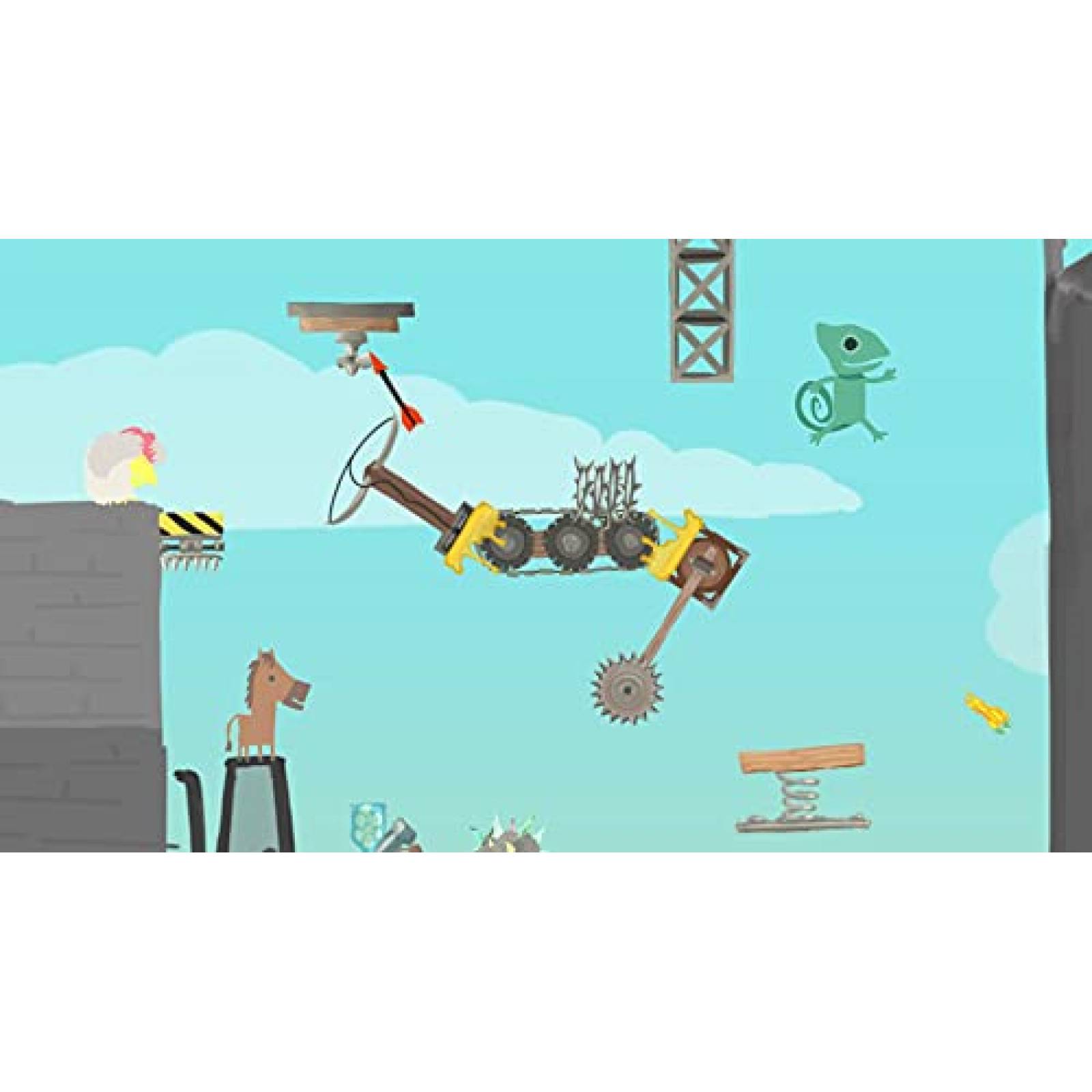 Videojuego Merge Ultimate Chicken Horse para Switch -Azul