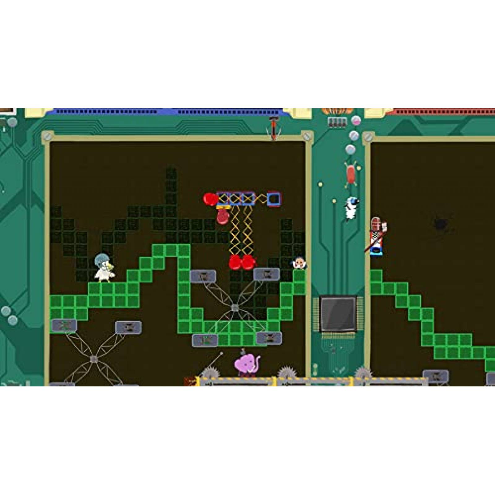 Videojuego Merge Ultimate Chicken Horse para Switch -Azul