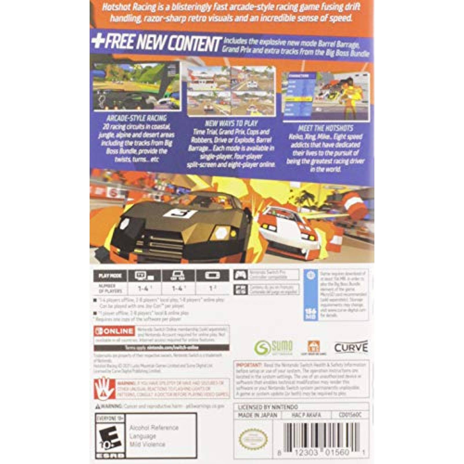 Videojuegos Curve Digital Hotshot Racing Nintendo Switch