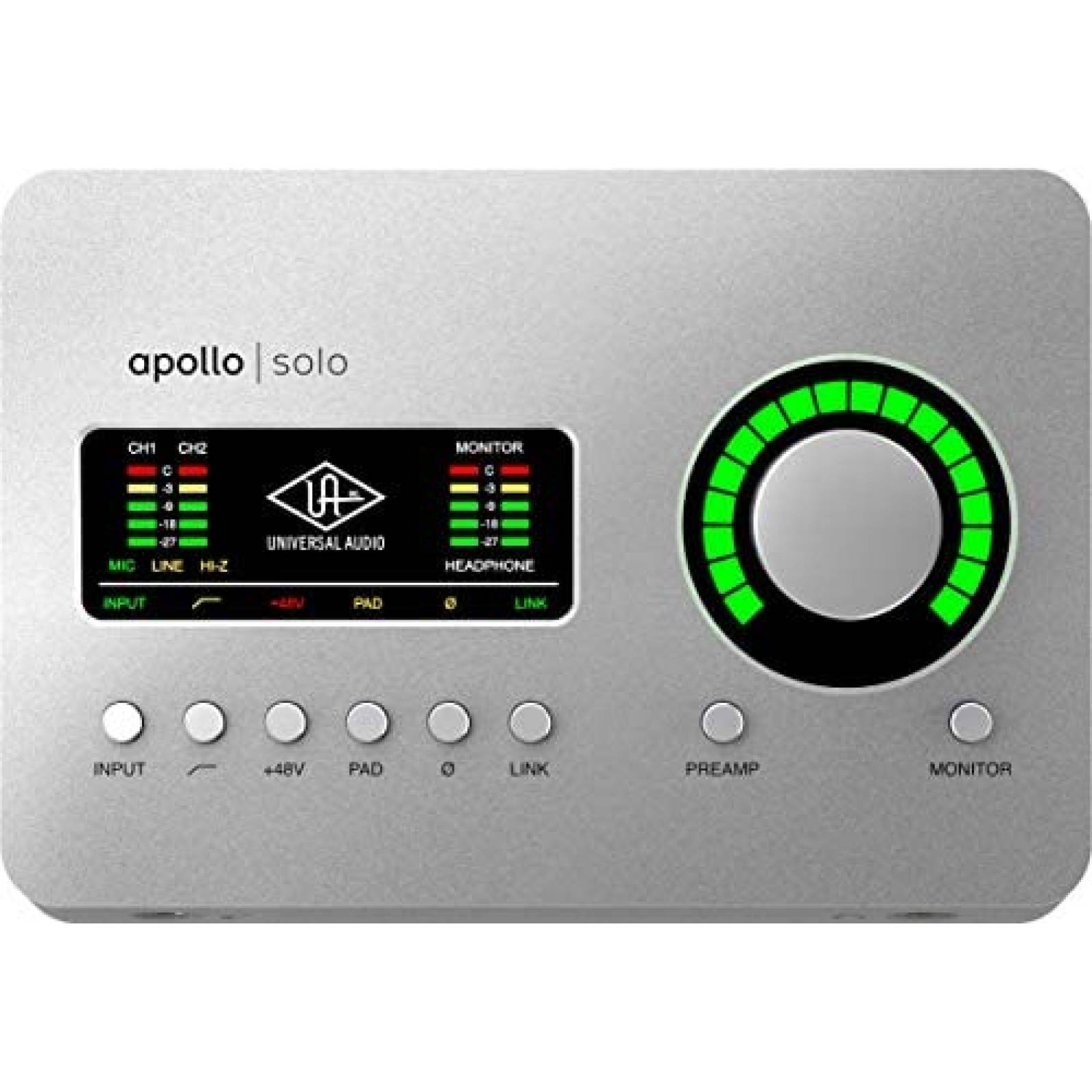 Interfaz de Audio Universal Audio Apollo Solo -Plata