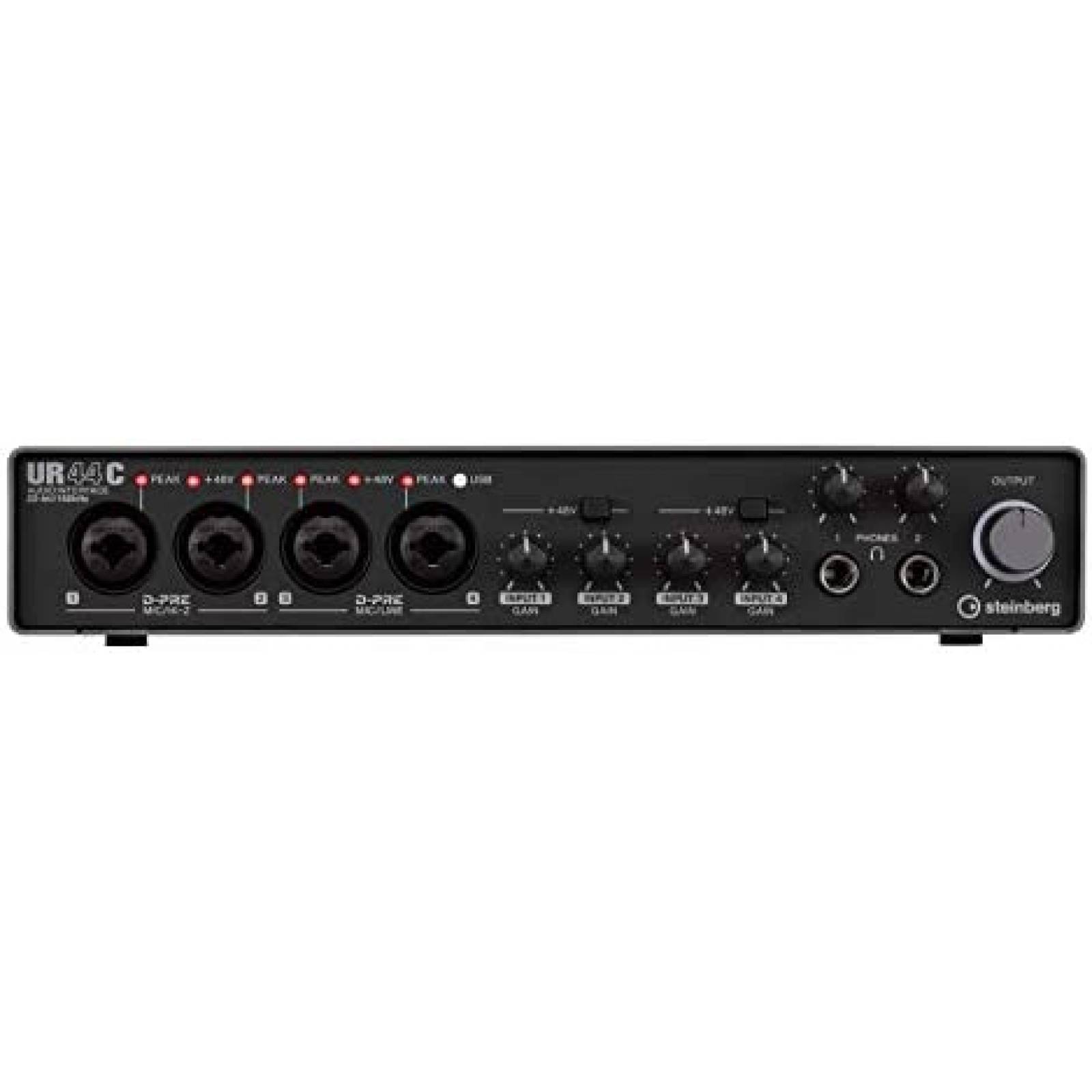 Interfaz de Audio Steinberg UR44C 6x4 Cubase AI y LE -Negro