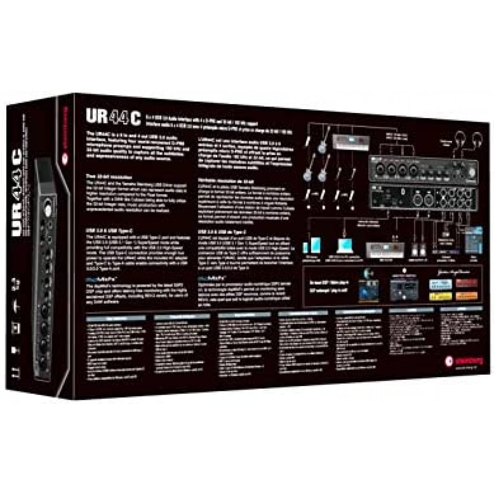 Interfaz de Audio Steinberg UR44C 6x4 Cubase AI y LE -Negro