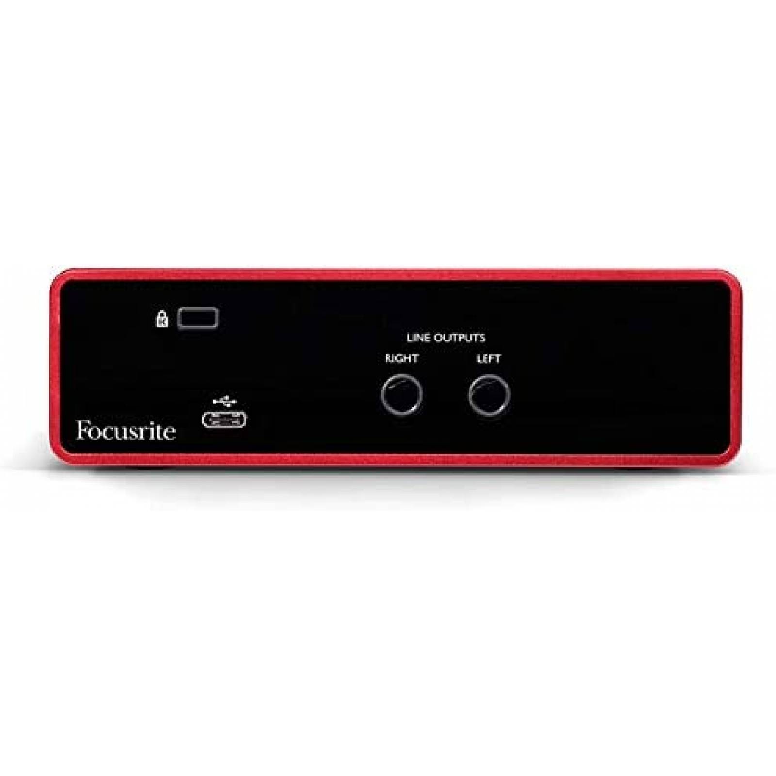 Interfaz de Audio Focusrite Scarlett 2x2 con Mic y Audifonos