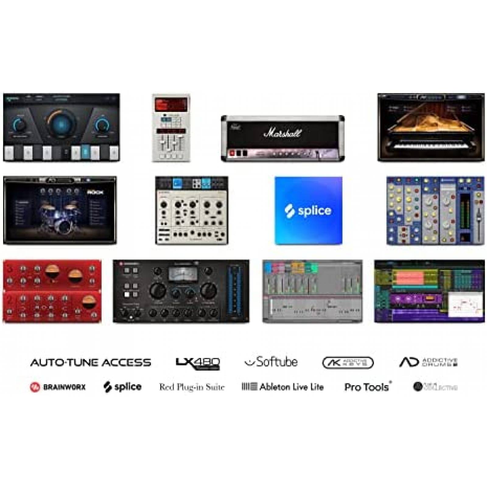 Interfaz de Audio Focusrite Scarlett 2x2 con Mic y Audifonos