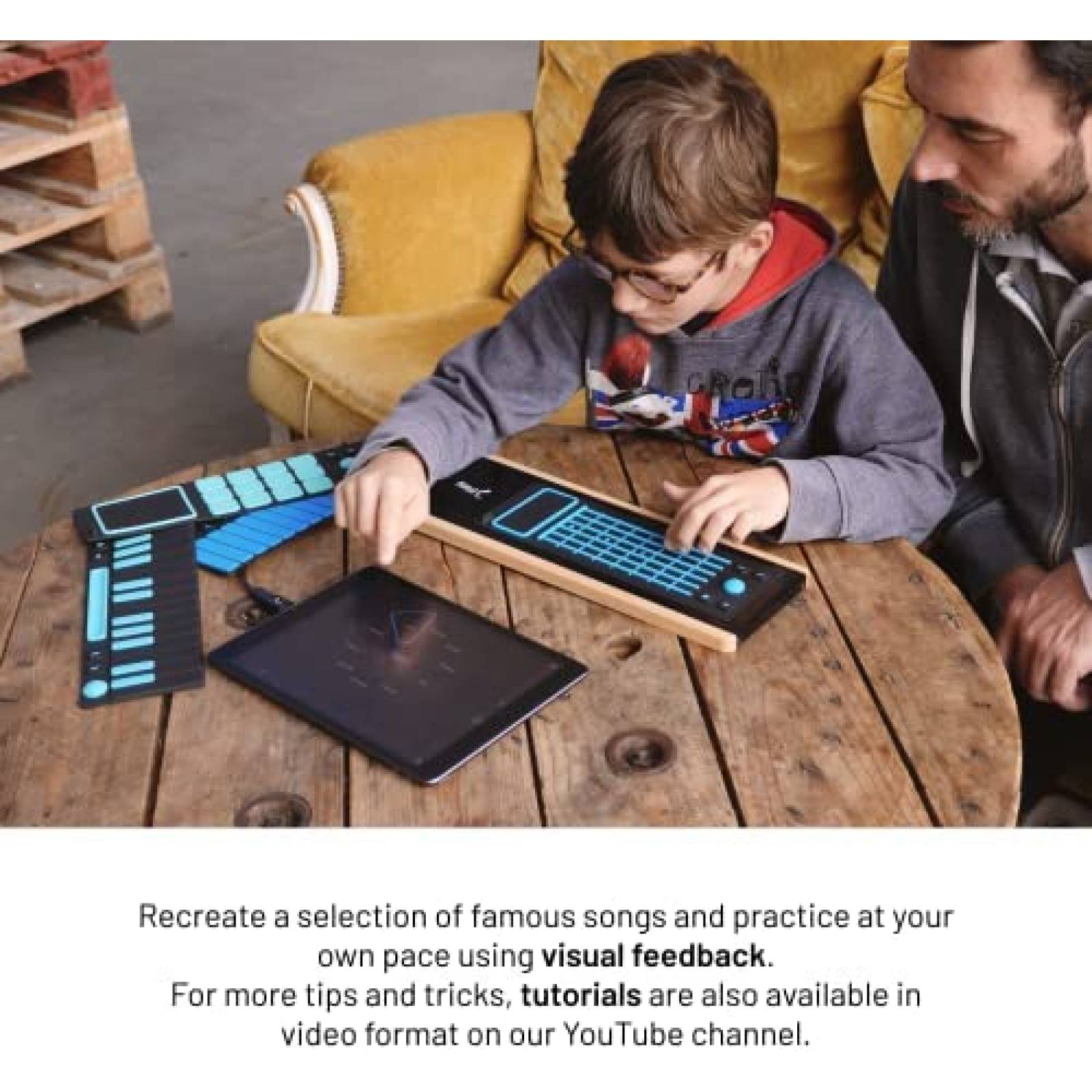 Instrumento Digital Joue Play 4 en 1 Portatil -Fuego