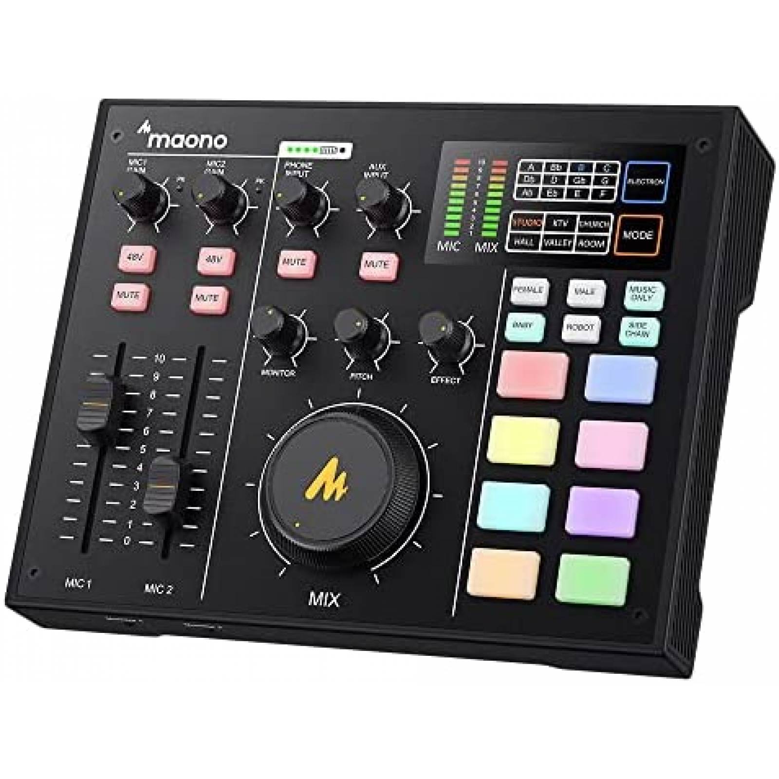 Interfaz de Audio Maonocaster AM100 K0 con Mezcladora de DJ