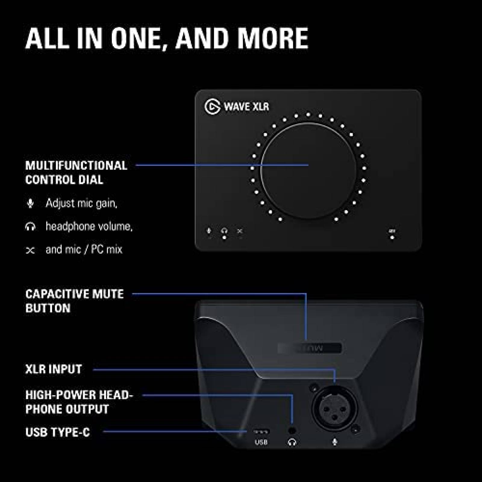 Interfaz de Audio Elgato Elgato Multicompatibilidad -Negro