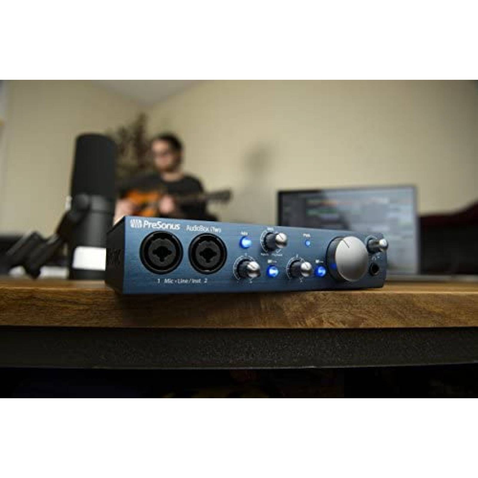 Interfaz de Audio PreSonus USB/Ipad Con Software DAW -Azul