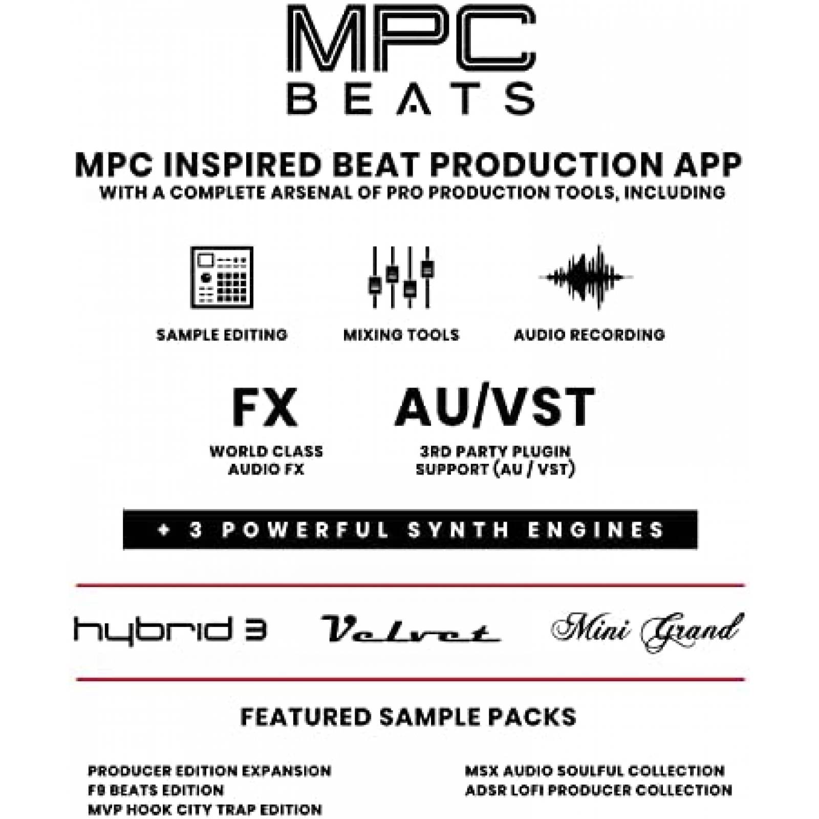 Controlador MIDI AKAI MPK Mini MK3 de 25 Teclas -Gris