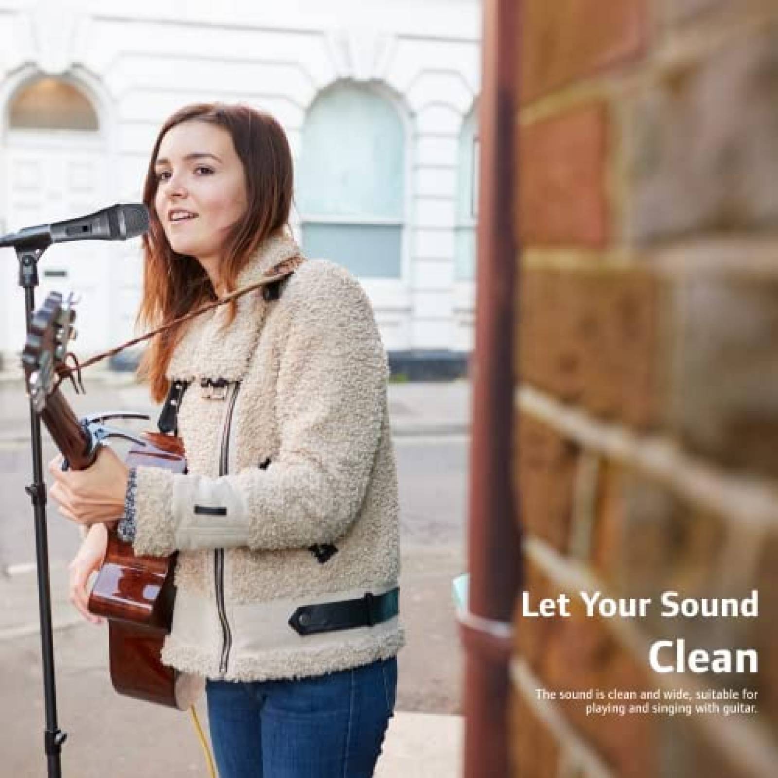 Microfono Vocal Dinamico CAROL AC-910 con Cable -Negro