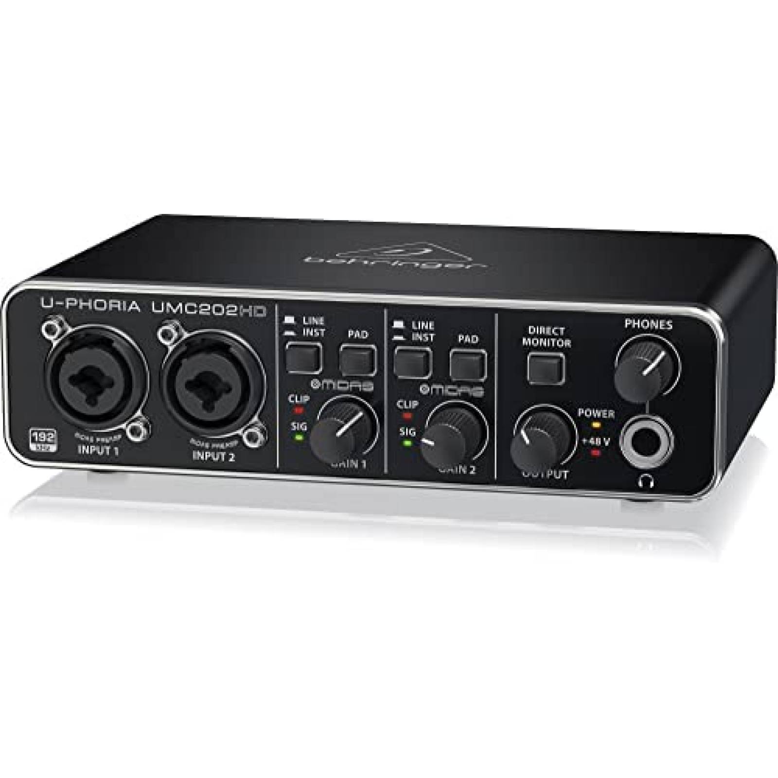 Interfaz de Audio Behringer U-Phoria UMC202HD de 2CH -Negro