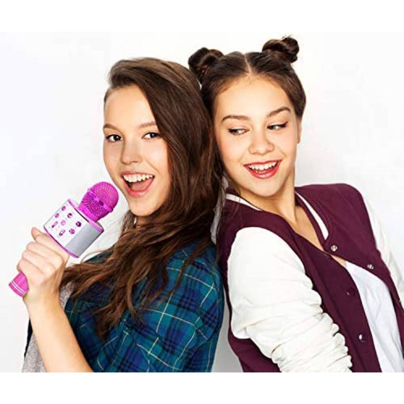 MIcrofono Bluetooth Keyian de Karaoke para Niños -Rosa