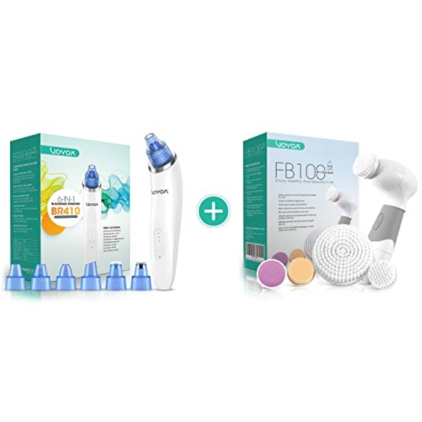 Removedor de Espinillas VOYOR y Cepillo Limpiador -Blanco