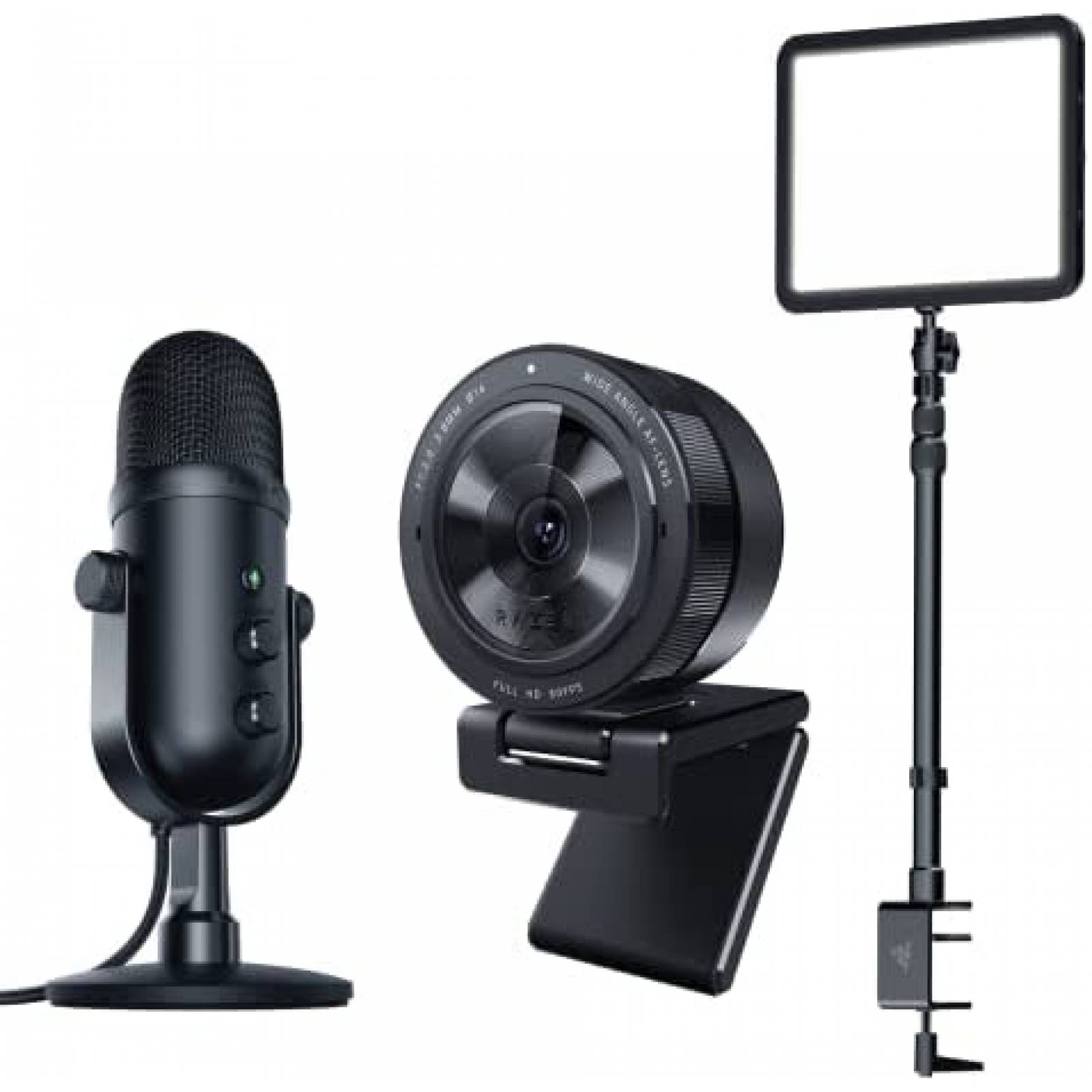 Kit de Streaming Razer Kiyo Pro, V2 Pro Webcam Microfono Luz