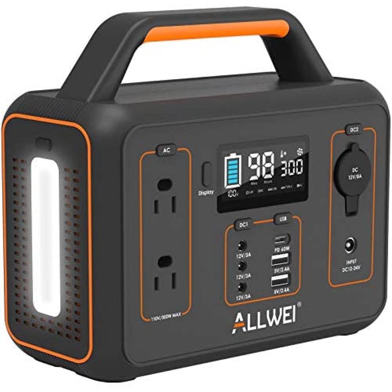 Estacion Poder Portatil Allwei 300WGEN CPAP Litio