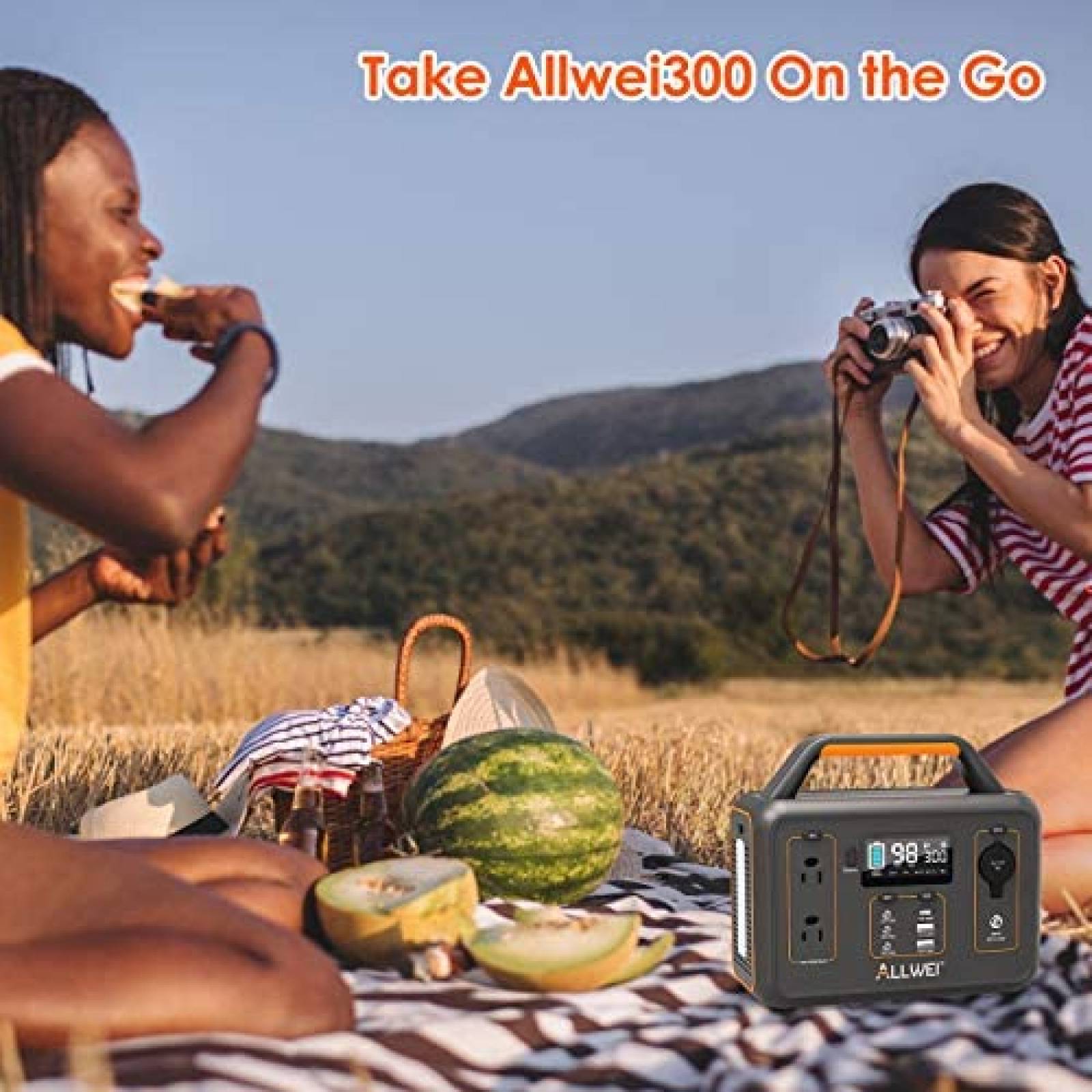 Estacion Poder Portatil Allwei 300WGEN CPAP Litio