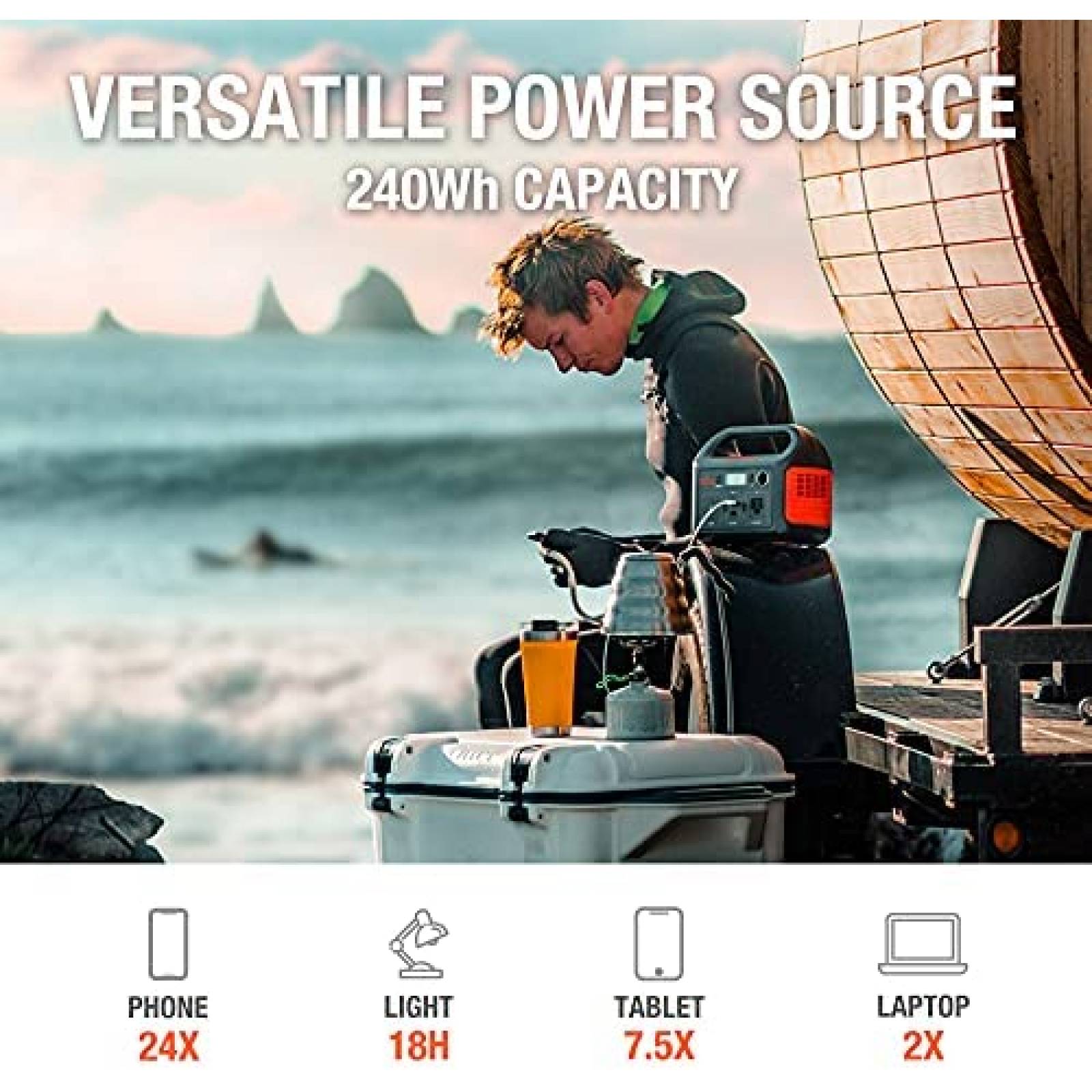 Estacion Poder Portatil Jackery Explorer 240 240Wh Generador