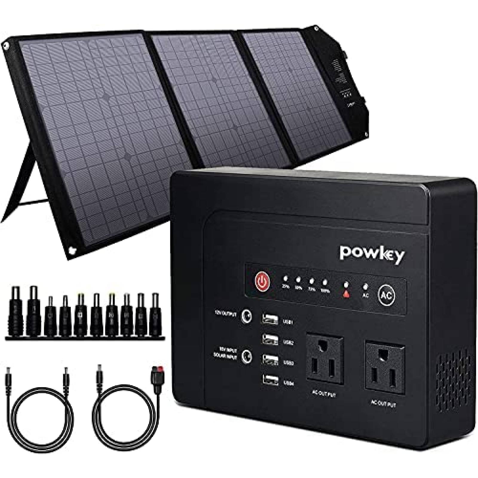 Alimentador Portatil Powkey de 39600mAh/200W/146Wh -Negro