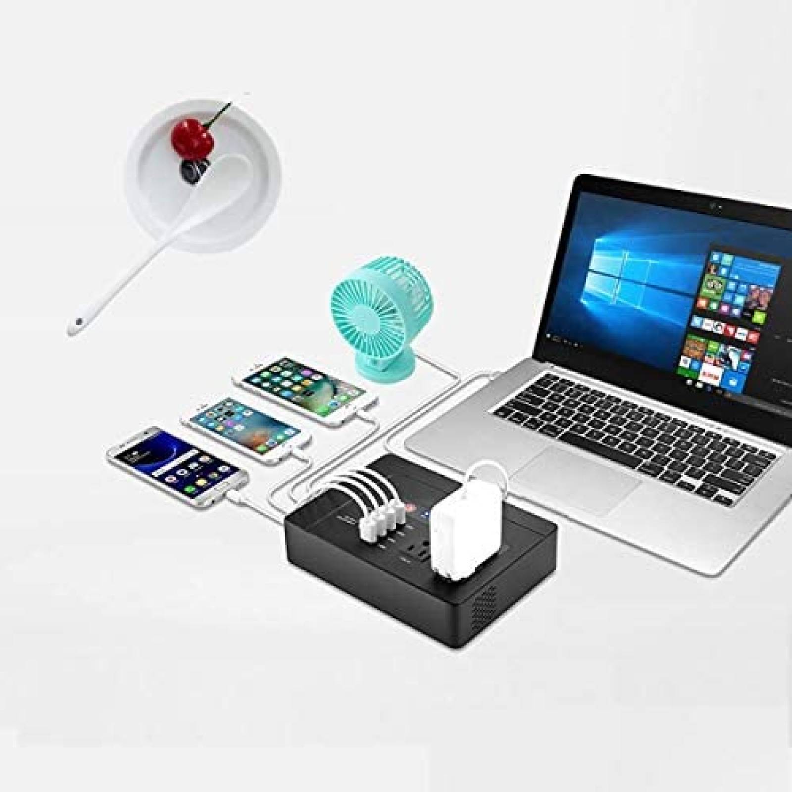 Alimentador Portatil Powkey de 39600mAh/200W/146Wh -Negro