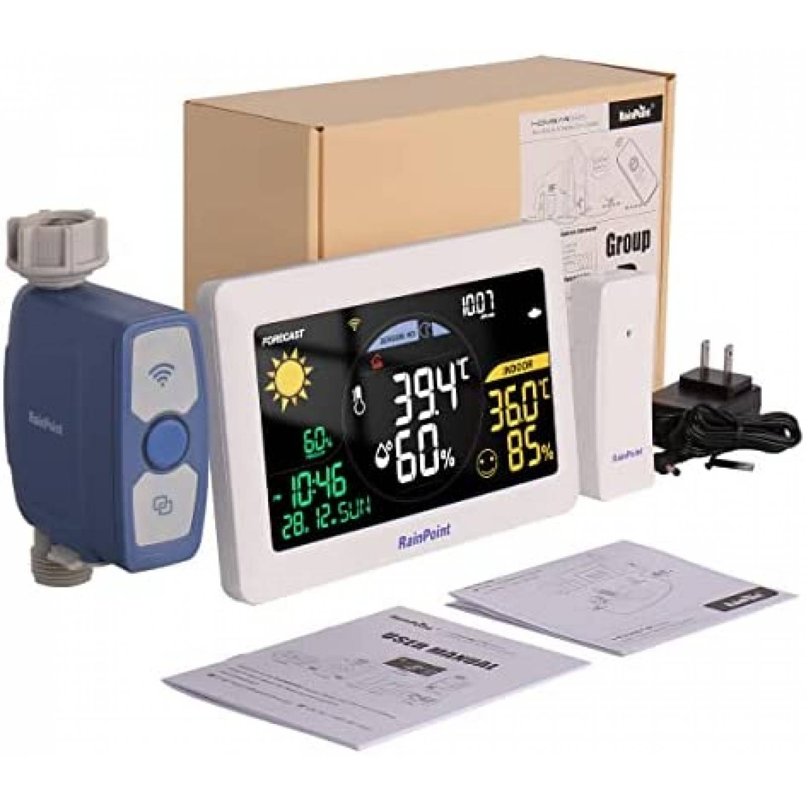 Temporizador De Riego WiFi Rainpoint Control Clima y Voz -