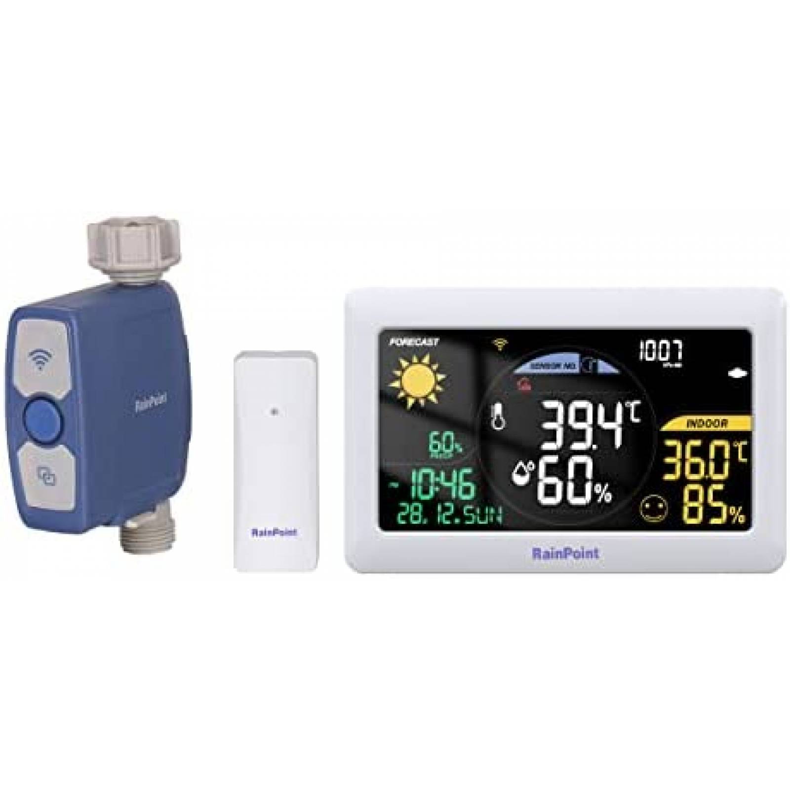 Temporizador De Riego WiFi Rainpoint Control Clima y Voz -