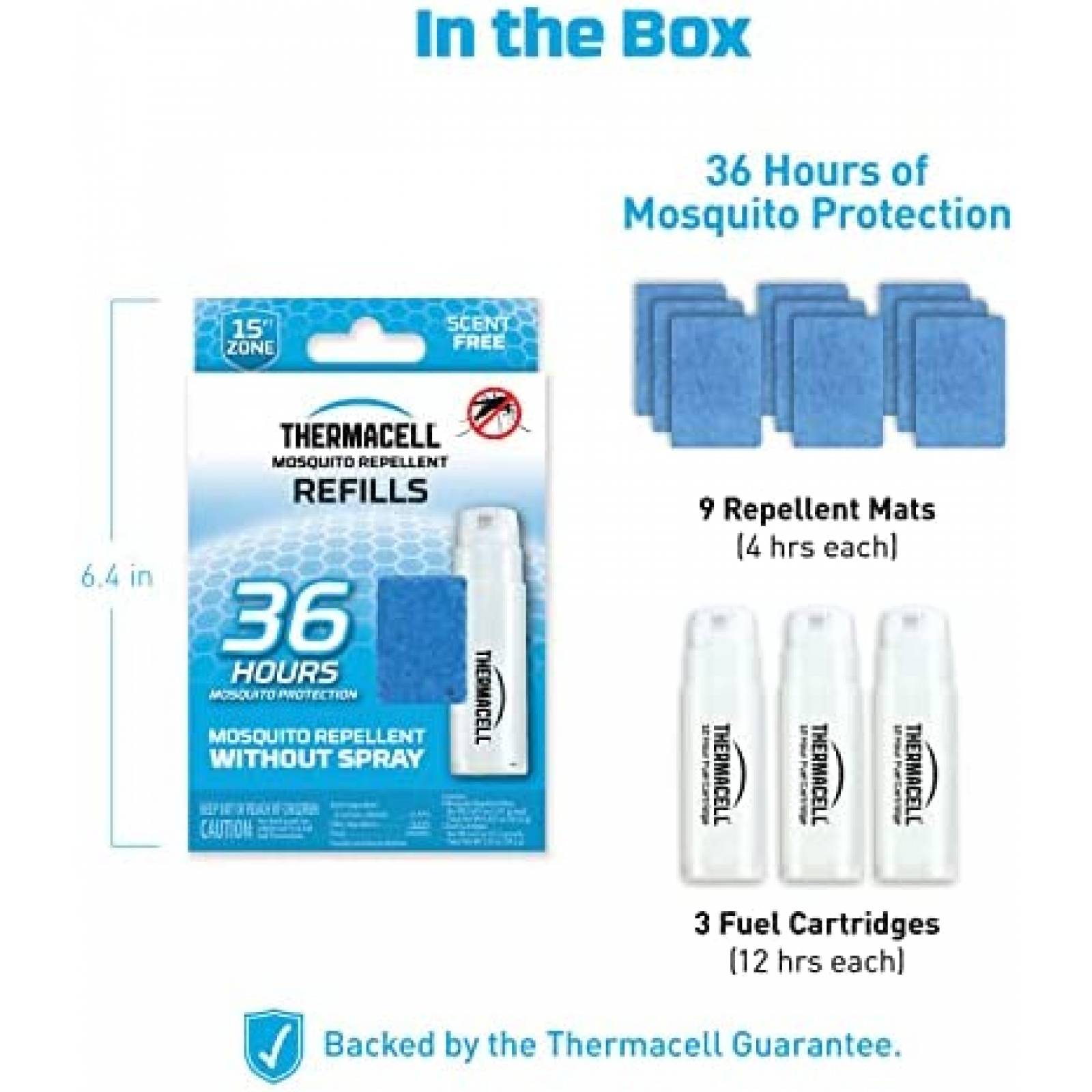 Repelente De Mosquitos Thermacell Larga Duracion -Negro