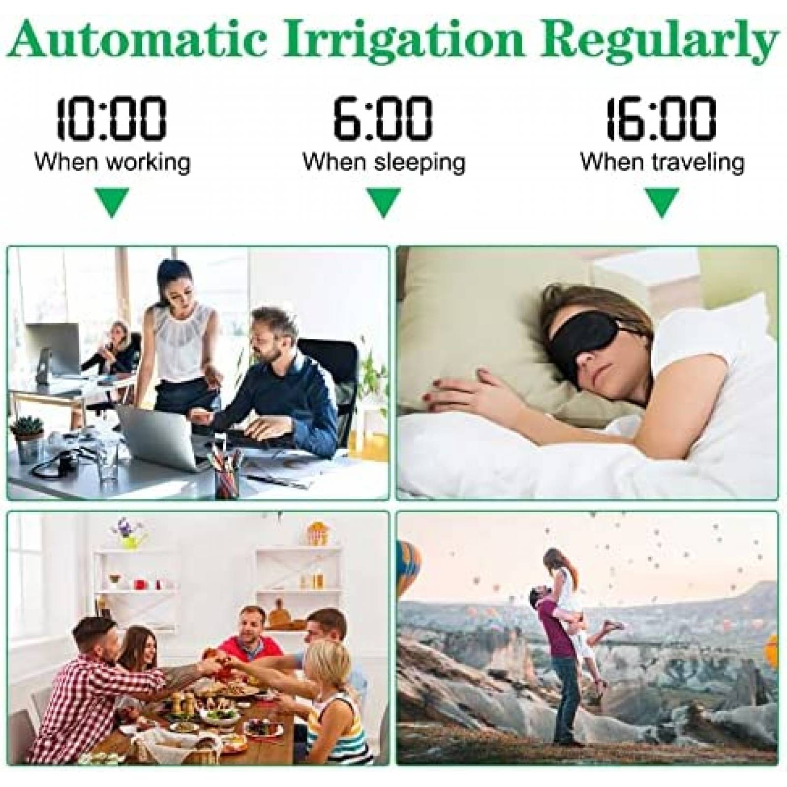 Temporizador De Riego WiFi Johgee Programable -Negro