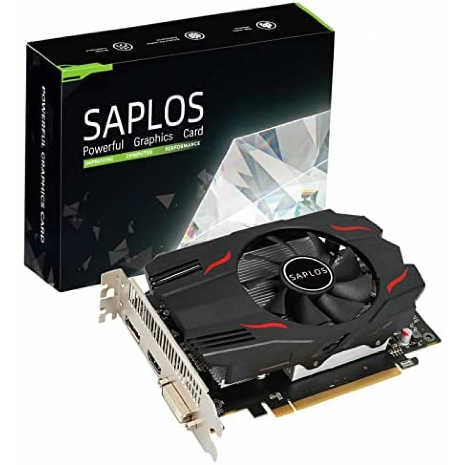 Tarjeta Grafica SAPLOS Radeon RX 550 4GB GDDR5 DP HDMI DVI-D