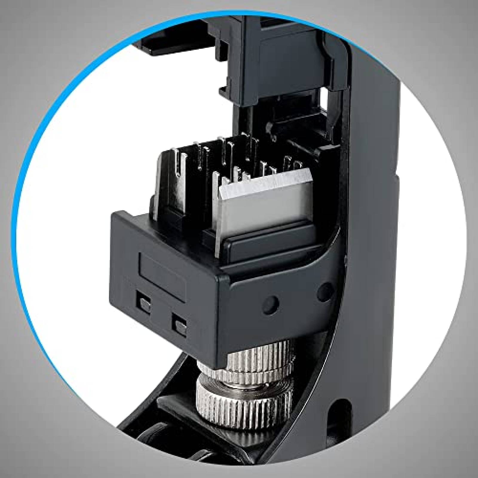 Pinza Ponchadora EMS Cat5e Conector Hembra RJ45 - Azul