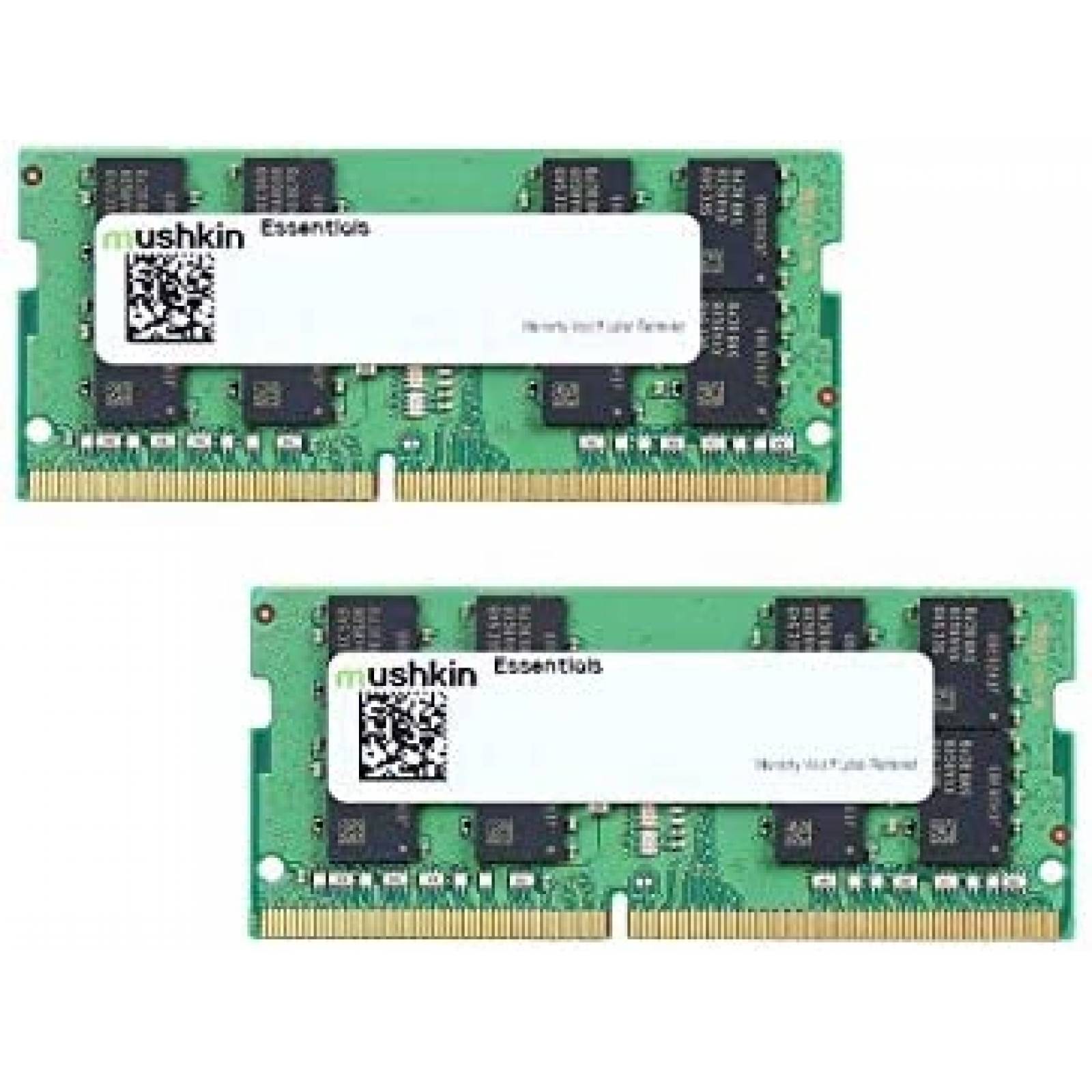 2 Memoria RAM Mushkin 32GB DDR4 SODIMM 260 Pin PC4 3200MHz