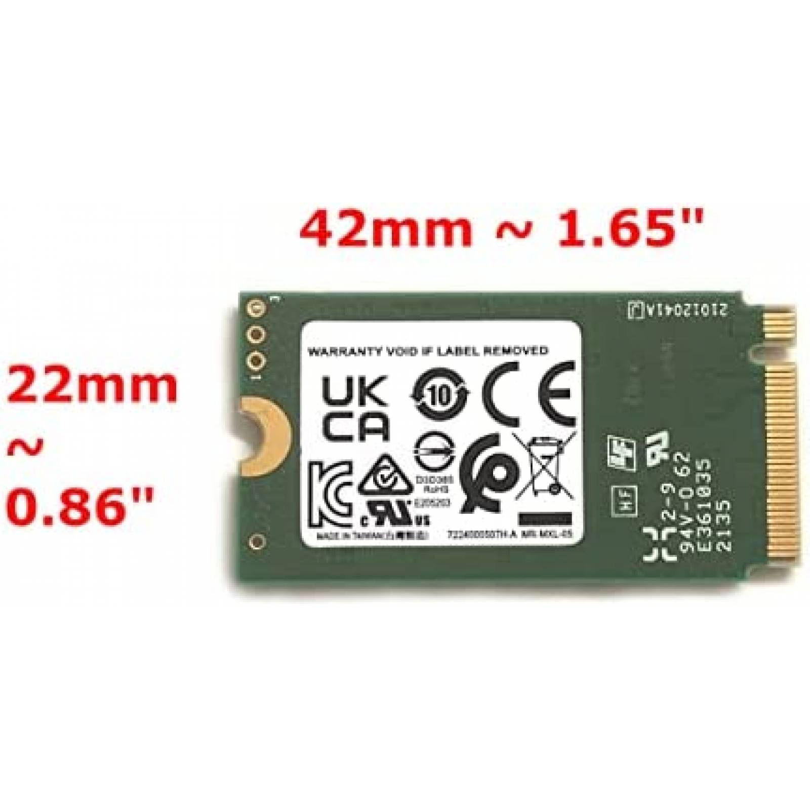 Disco Duro SSD SSSTC 512GB M.2 2242 NVMe PCIe Lenovo Dell HP