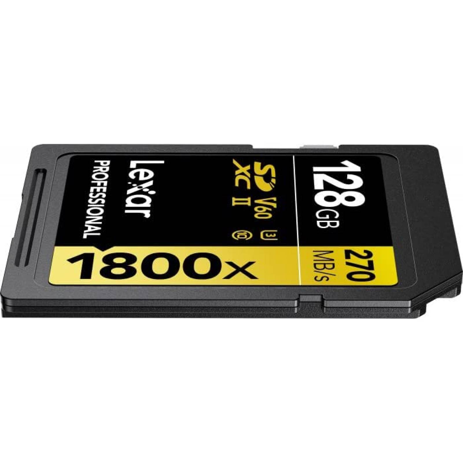 2 Tarjetas de Memoria Lexar 1800x SD 128GB 300MB/s -Negro