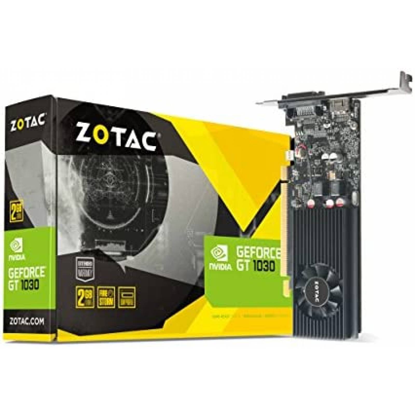 Tarjeta Grafica Zotac GeForce GT 1030 2GB GDDR5 -Negro
