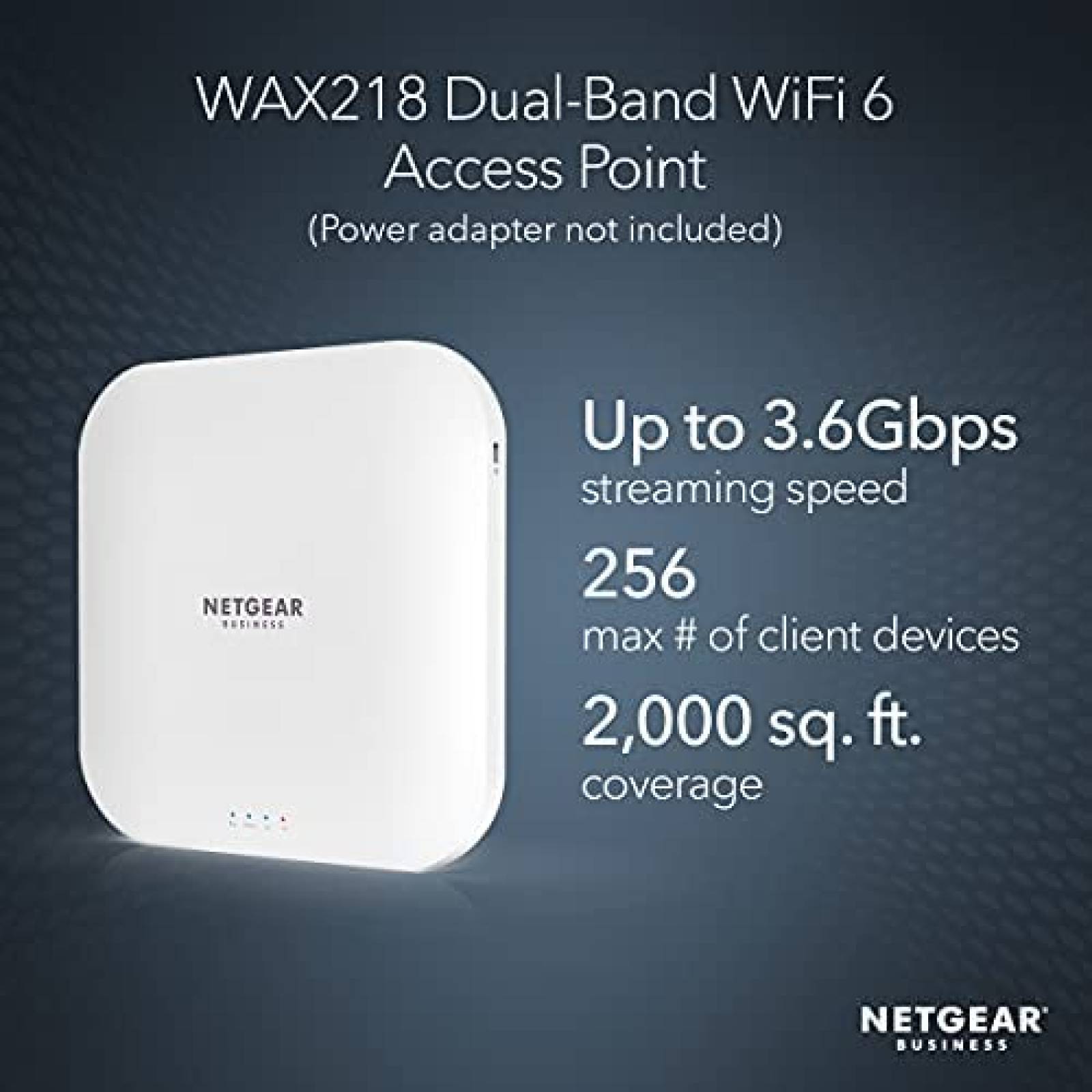 Punto de Acceso NETGEAR WiFi 6 PoE 2.5 802.11ax WPA3 -Blanco