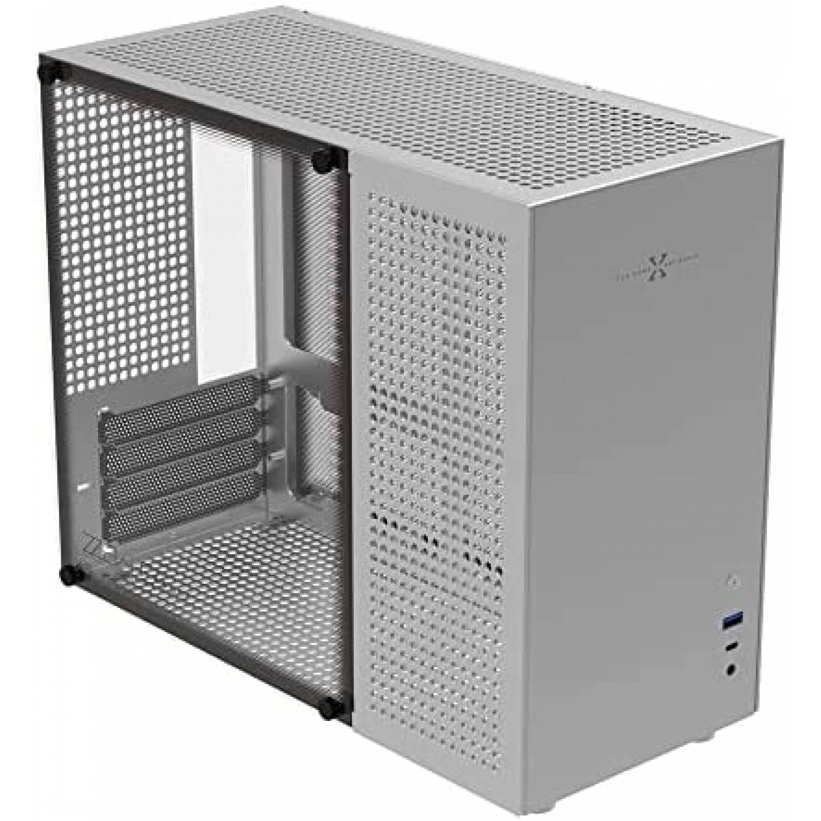 Gabinete PC KABIOU Resistente Vidrio Templado Gamer -Blanco