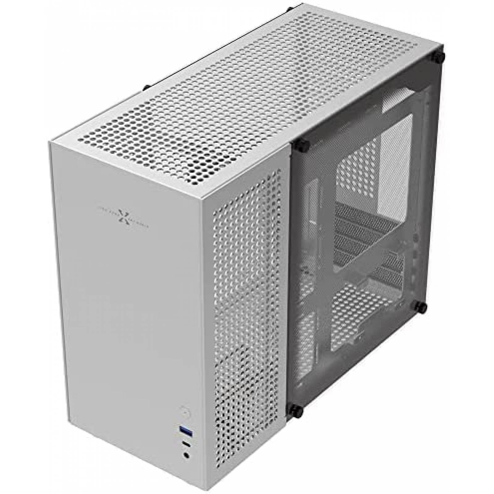 Gabinete PC KABIOU Resistente Vidrio Templado Gamer -Blanco