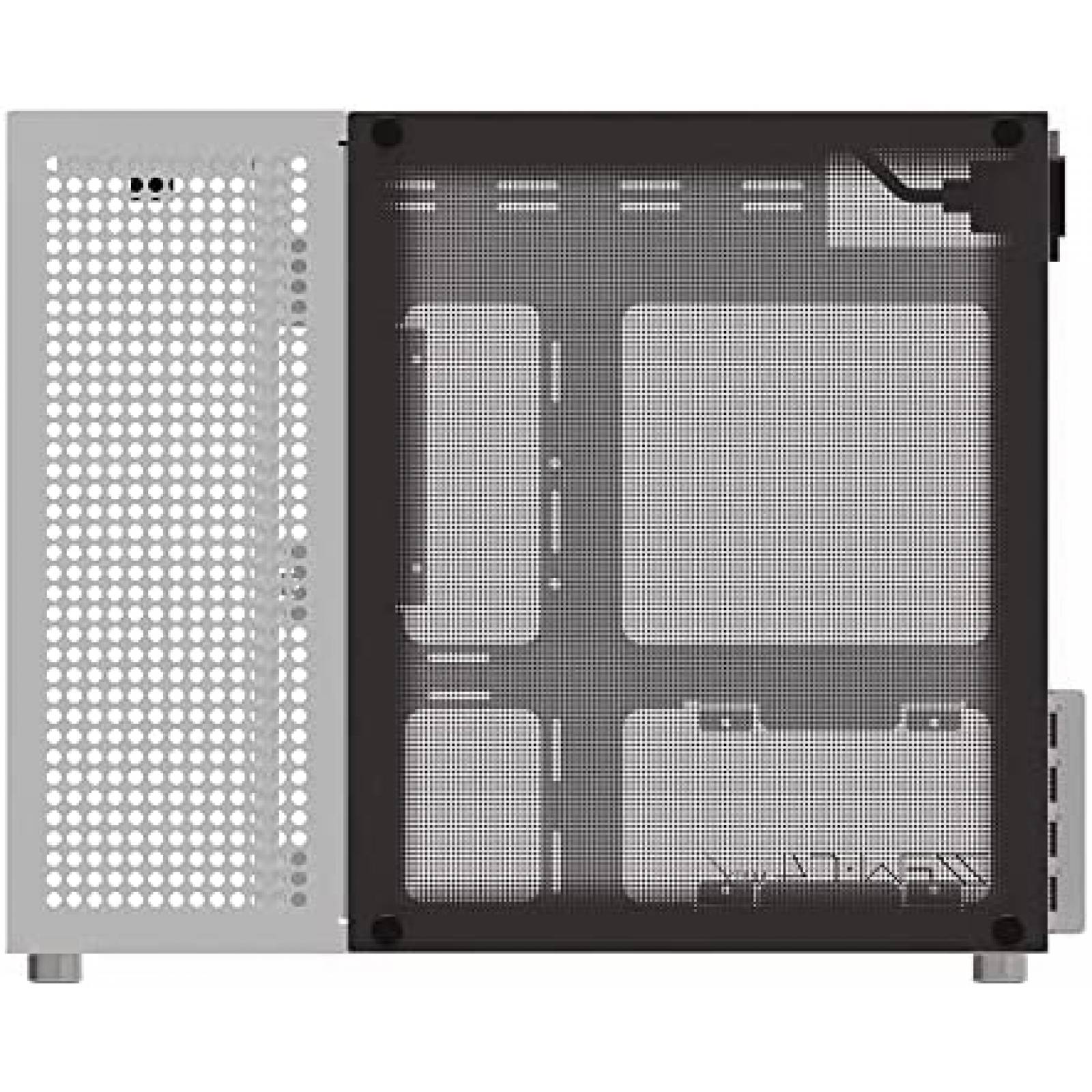 Gabinete PC KABIOU Resistente Vidrio Templado Gamer -Blanco