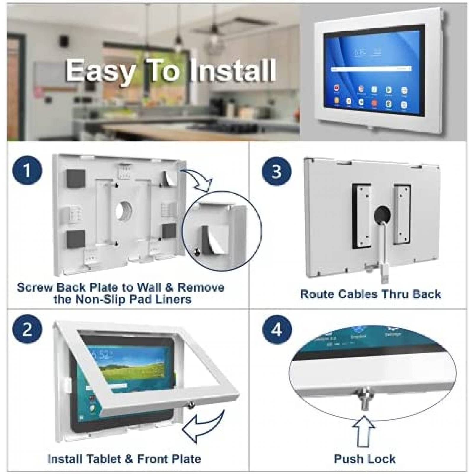 Funda Tablet TABcare de Pared Anti Robo Samsung Galaxy S7 S8