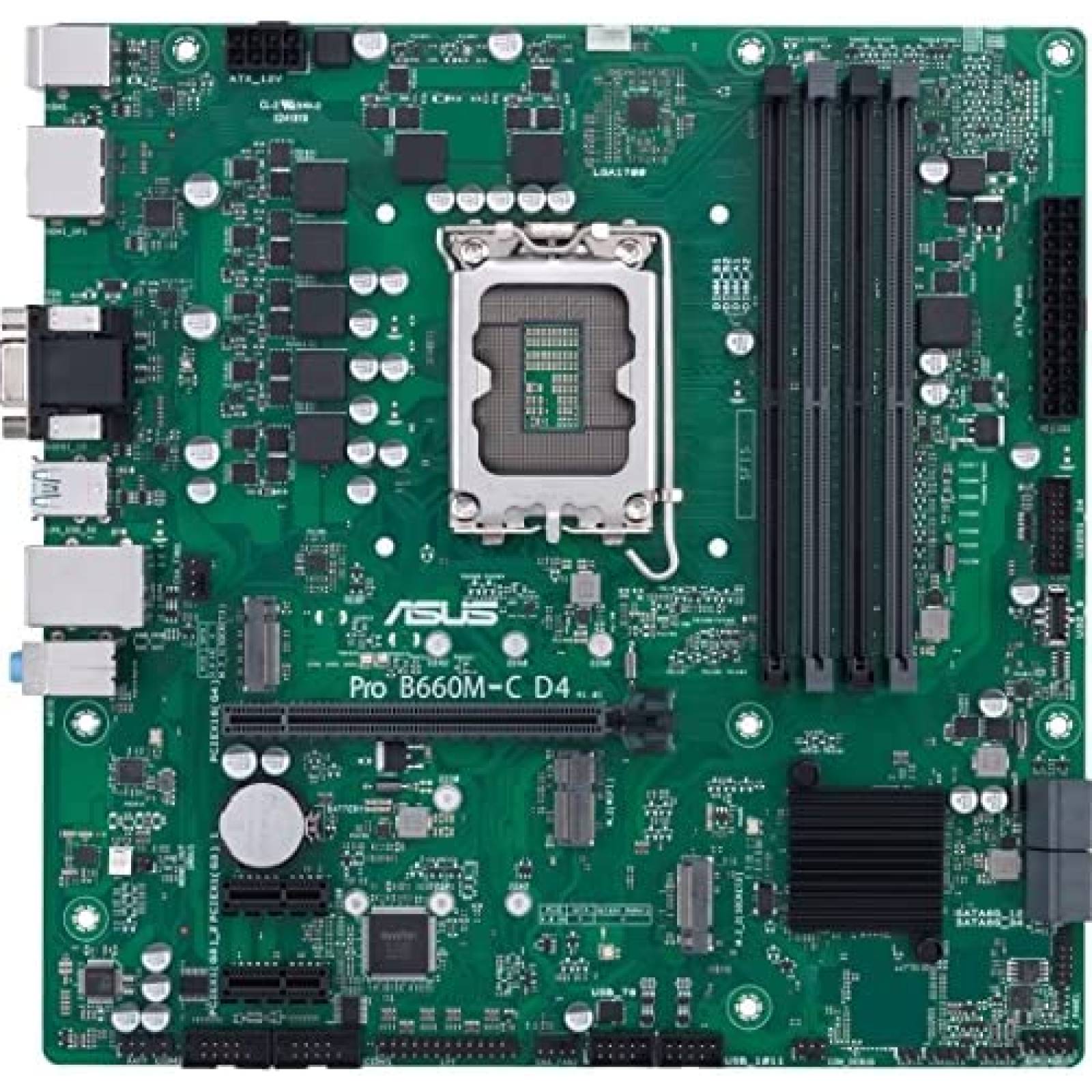 Tarjeta Madre CPU ASUS Intel Core DDR4, PCIe 4 -Verde