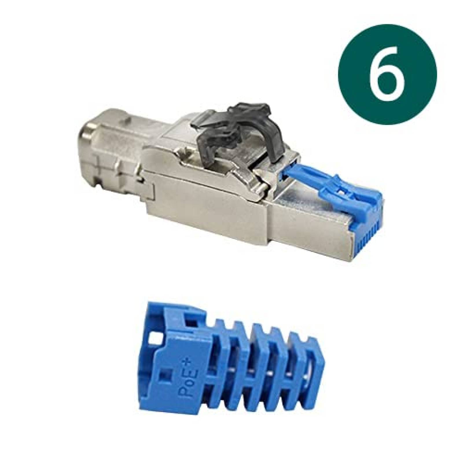 Kit Cable Ethernet Plenum Cat6A 99.9Mts + Herramientas -Neg