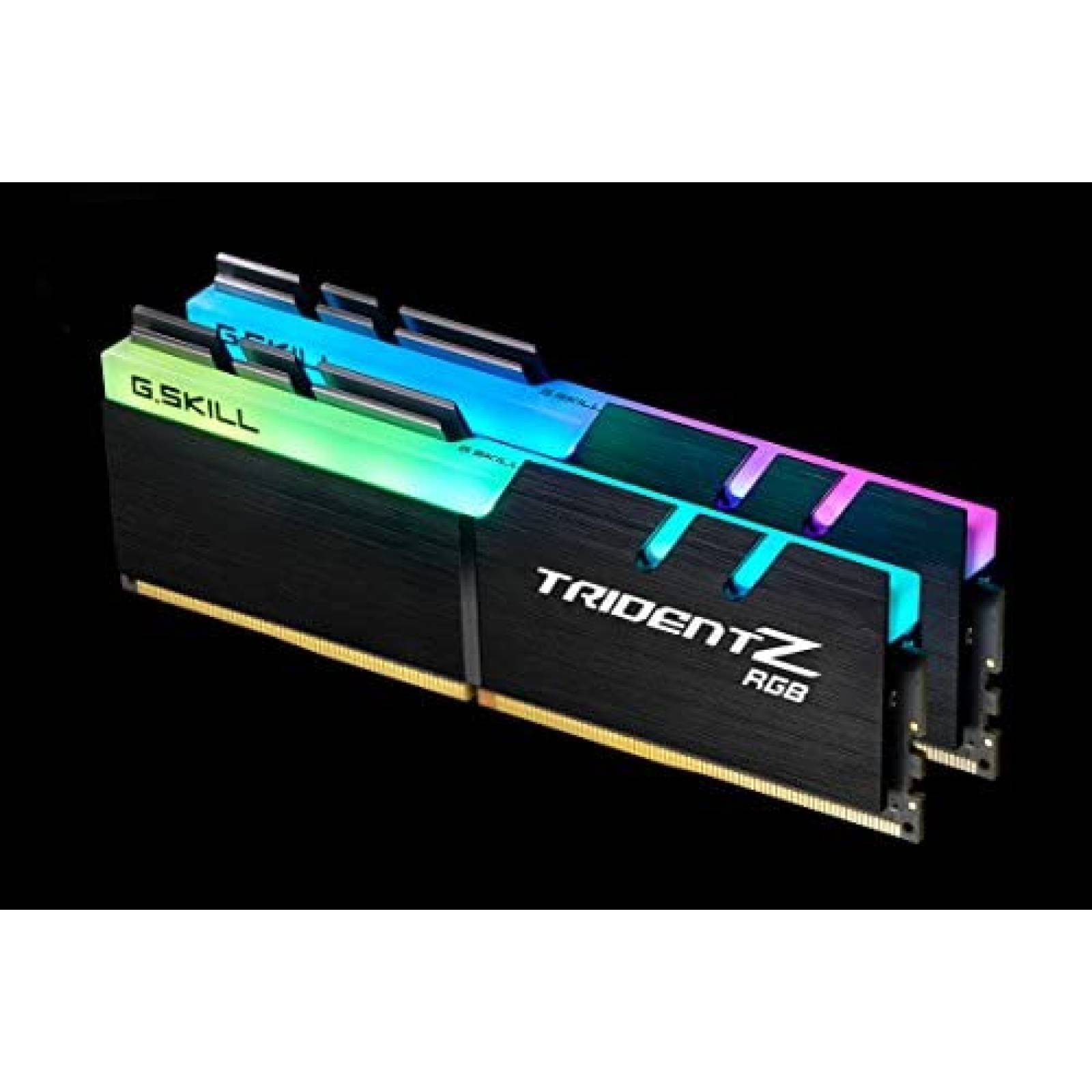 2 Memoria RAM G.Skill Trident Z RGB DDR4 8GB 3600MHz -Negro