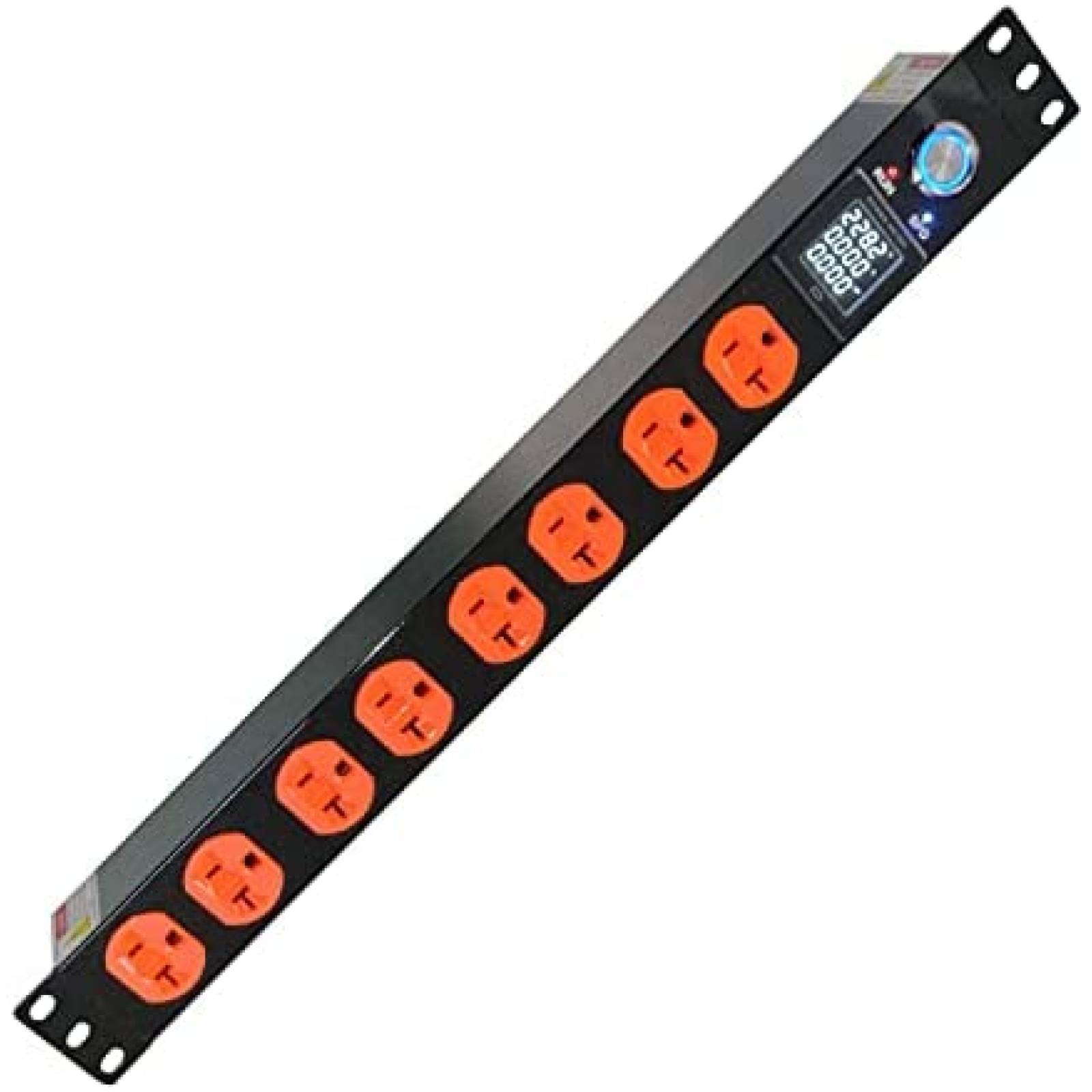 Multiconector para Rack 1u Metered PDU 110-250V 8 Contactos