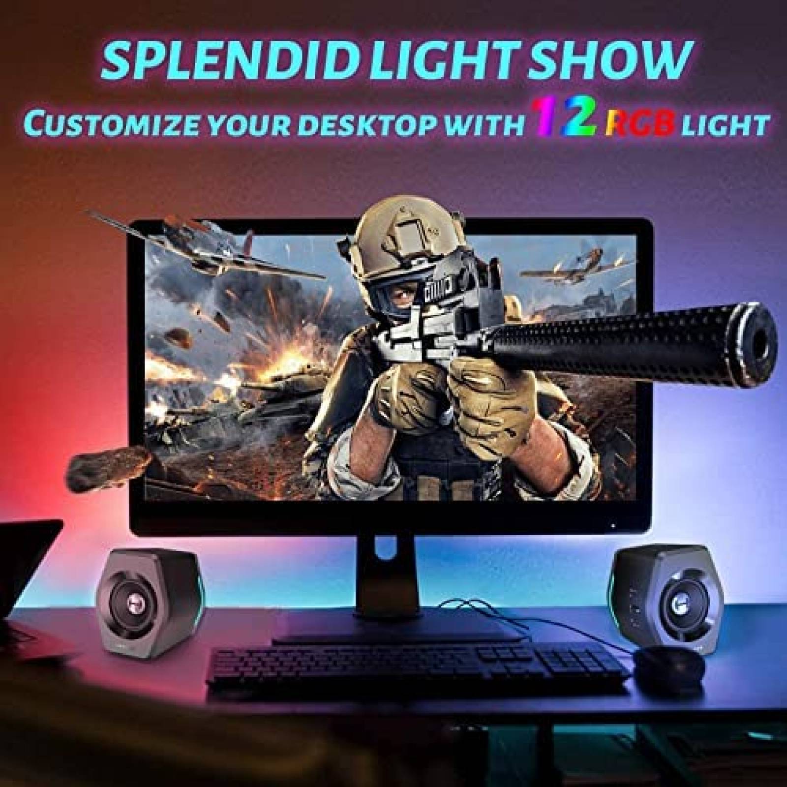 Bocinas Gaming Edifier G2000 Woofer Bluetooth para PC Laptop