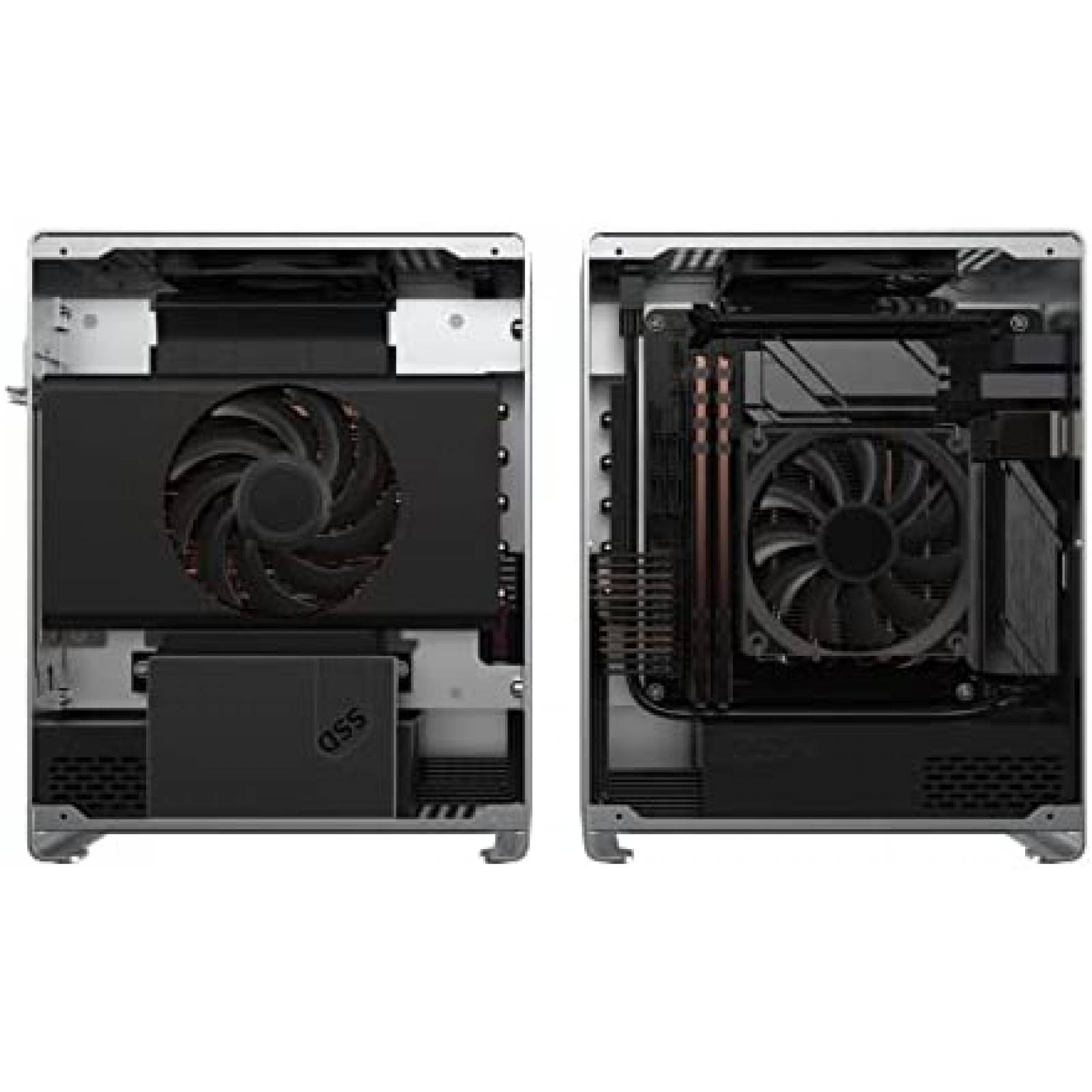 Gabinete PC ZZEW Resistente Pequeño Aluminio -Blanco