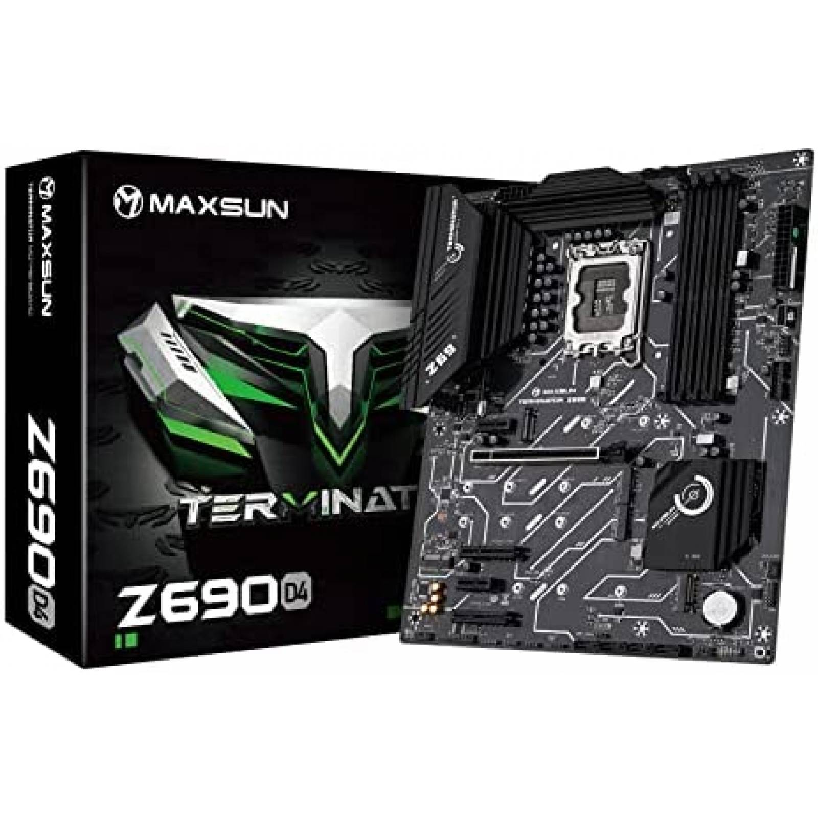 Tarjeta Madre CPU MAXSUN Intel Core DDR4, PCIe 4 Negro